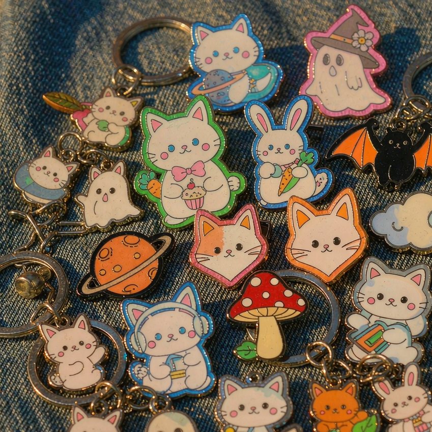 Custom pins and badges